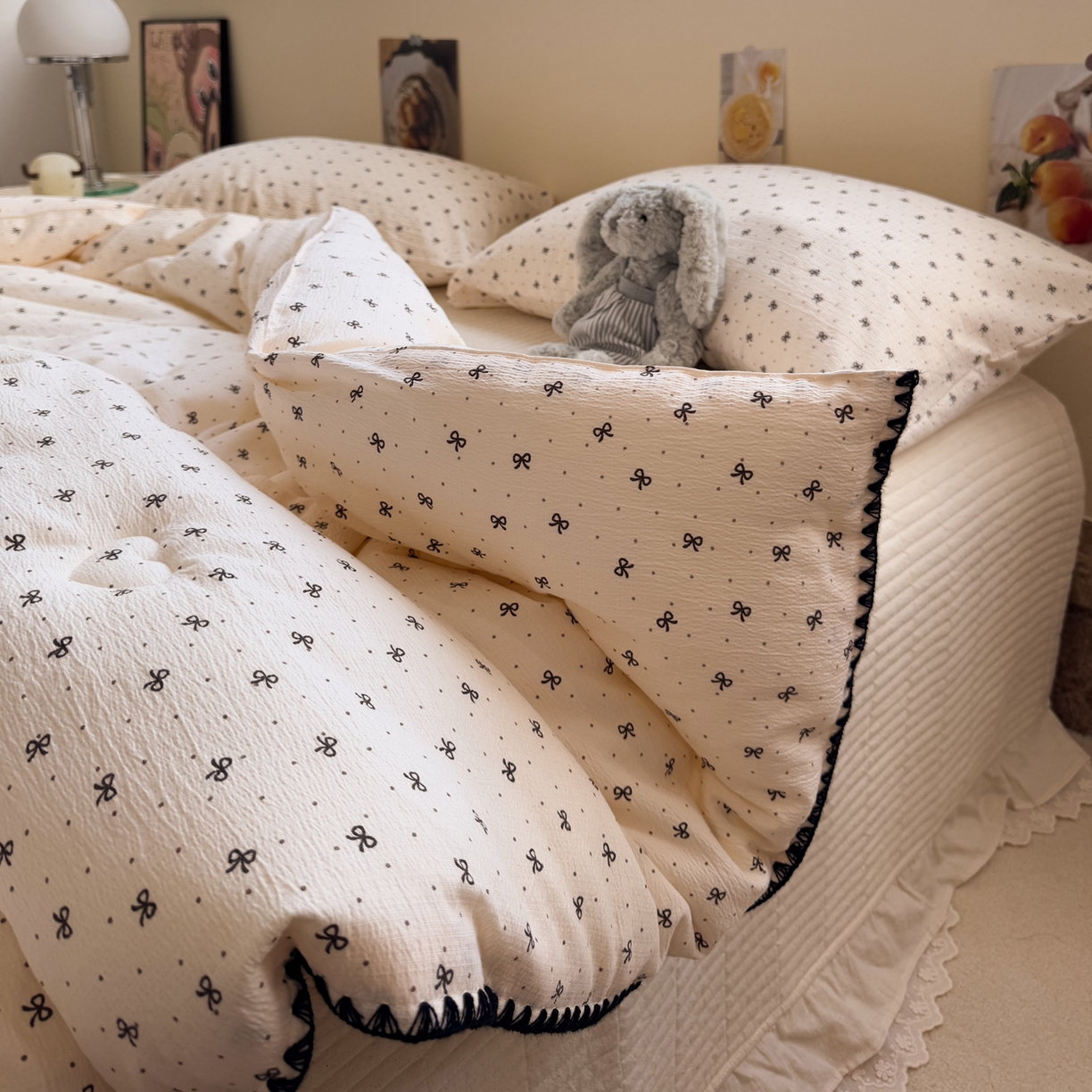 91家纺网 家纺一手货源 找家纺 一加一 2025新款贝壳边抗菌大豆被子被芯 奶油可可-咖