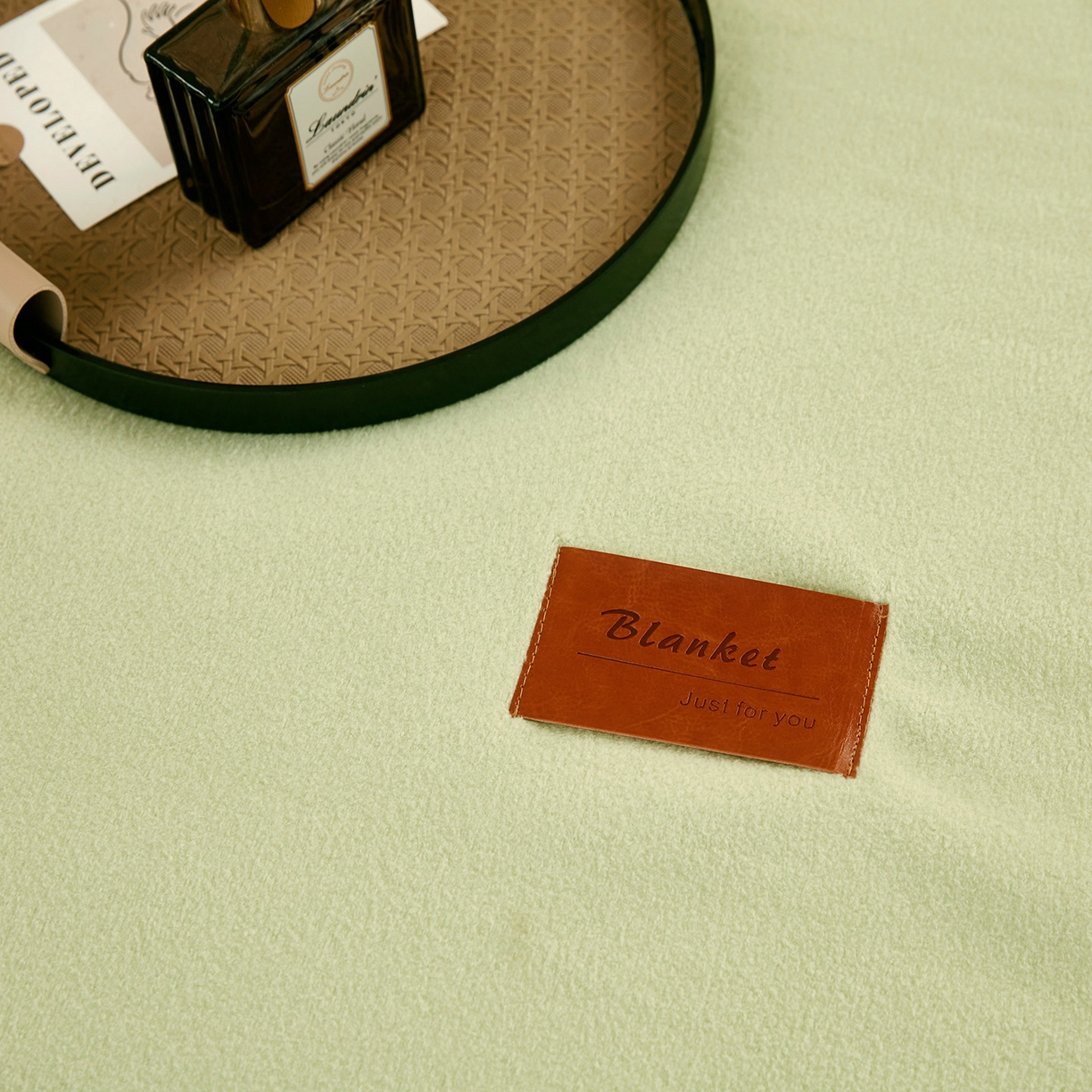 91家纺网 家纺一手货源 找家纺 悦织湾家纺 2025新款轻奢纯色仿羊绒毯单层双层保暖加厚秋冬毛毯盖毯毯子跨境专供仿羊绒单层-新芽绿