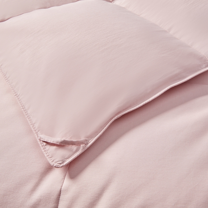 91家纺网 家纺一手货源 找家纺 圣梦莱羽绒家纺 2025新款羽绒被A类可水洗90鸭绒被可裸睡春秋被四季被地暖被被子被芯 柔丝羽羽绒被（豆沙）