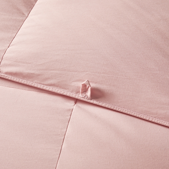 91家纺网 家纺一手货源 找家纺 圣梦莱羽绒家纺 2025新款羽绒被A类可水洗90鸭绒被可裸睡春秋被四季被地暖被被子被芯 单人羽绒四季被（粉）