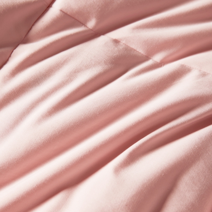 91家纺网 家纺一手货源 找家纺 圣梦莱羽绒家纺 2025新款羽绒被A类可水洗90鸭绒被可裸睡春秋被四季被地暖被被子被芯 单人羽绒四季被（粉）