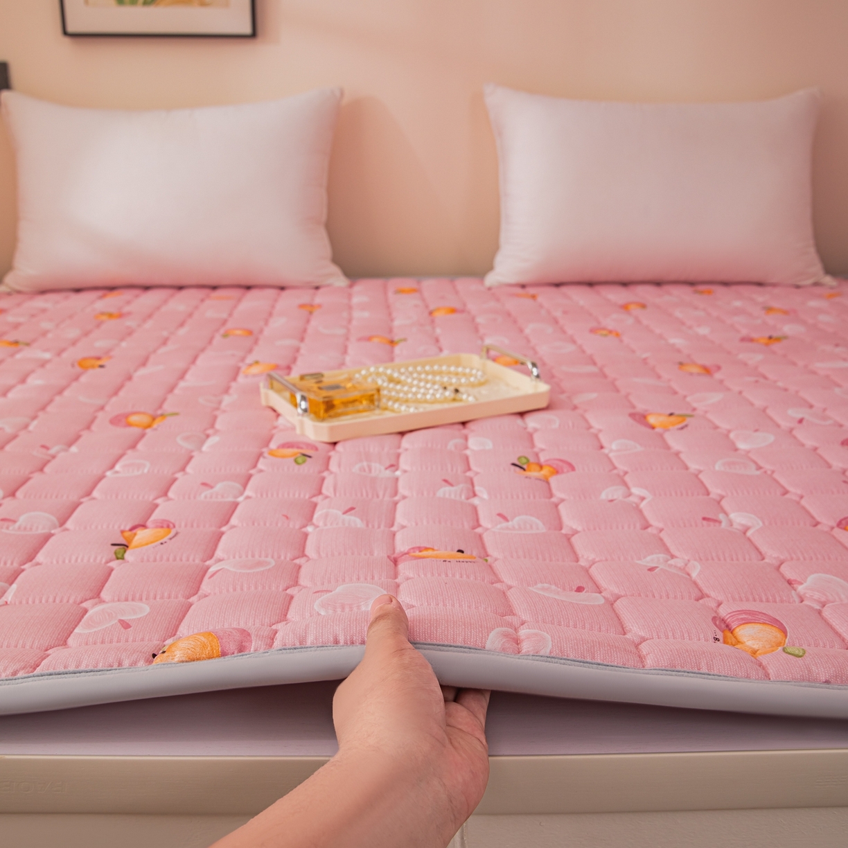 91家纺网 家纺一手货源 找家纺 （总）手艺人家纺 2025新款新格子水洗棉夹棉炕盖垫子床垫床褥子