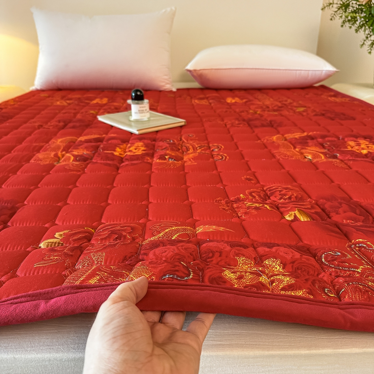 91家纺网 家纺一手货源 找家纺 （总）手艺人家纺 2025新款新格子水洗棉夹棉炕盖垫子床垫床褥子