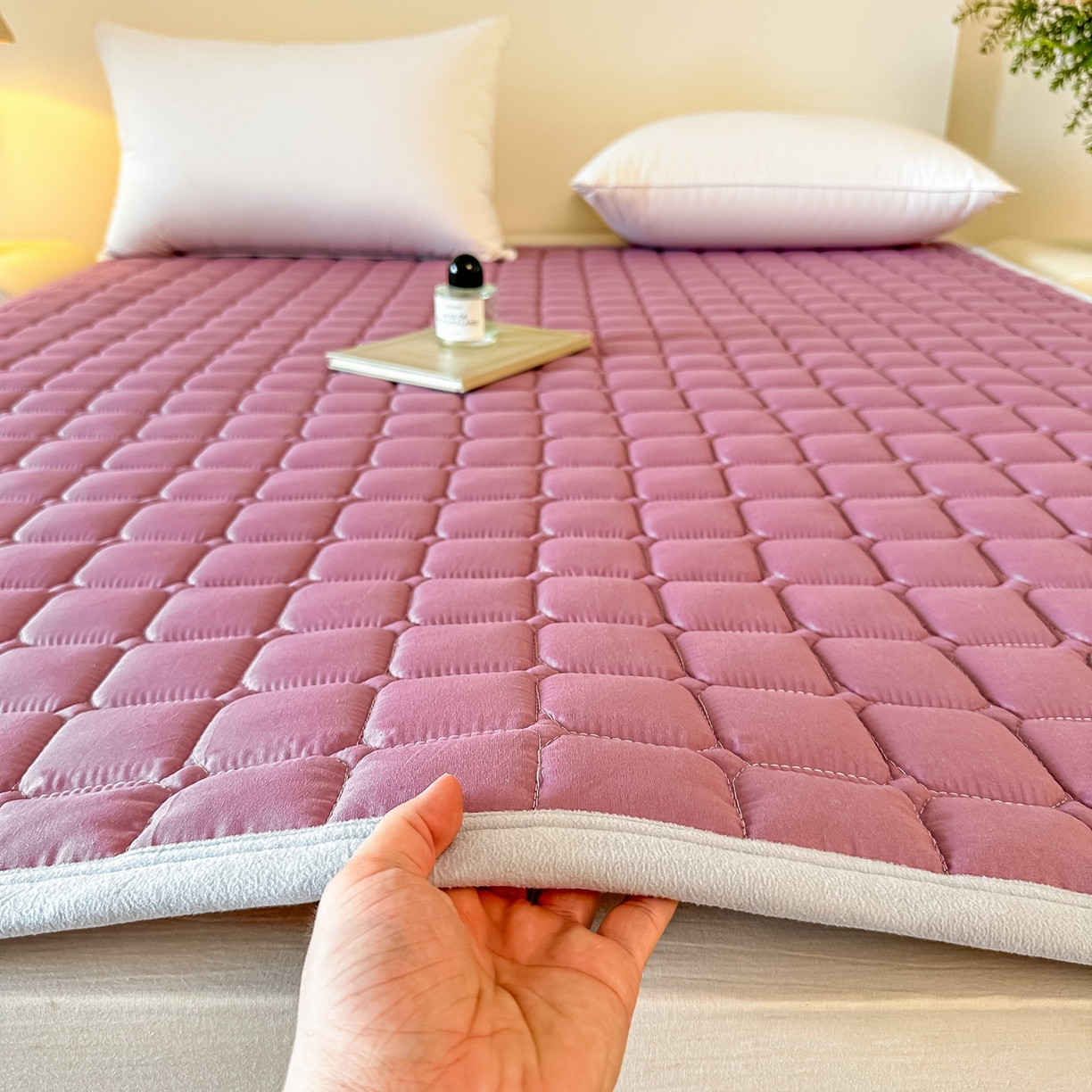 91家纺网 家纺一手货源 找家纺 （总）手艺人家纺 2025新款新格子水洗棉夹棉炕盖垫子床垫床褥子