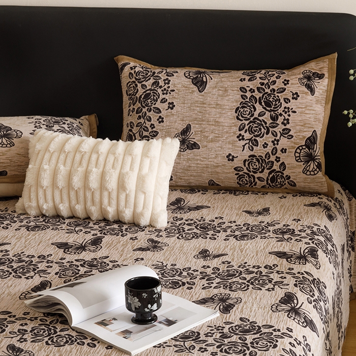 91家纺网 家纺一手货源 找家纺 （总）悦然毛巾被 2025新款复合毯休闲兔毛绒提花印花工艺盖毯