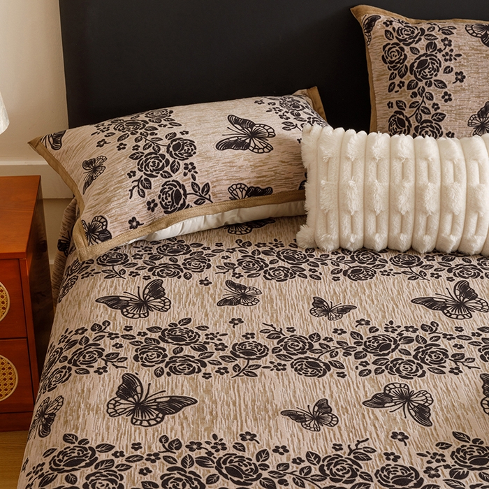 91家纺网 家纺一手货源 找家纺 （总）悦然毛巾被 2025新款复合毯休闲兔毛绒提花印花工艺盖毯