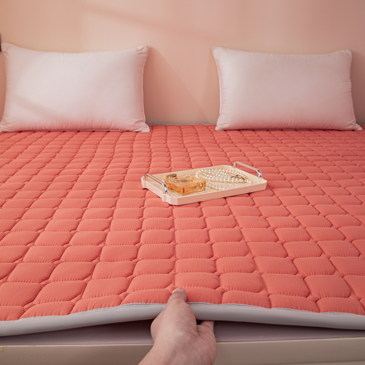 91家纺网 家纺一手货源 找家纺 （总）手艺人家纺 2025新款新格子水洗棉夹棉炕盖垫子床垫床褥子