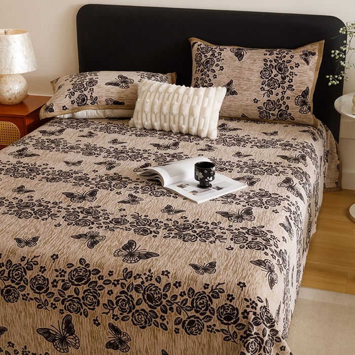 91家纺网 家纺一手货源 找家纺 （总）悦然毛巾被 2025新款复合毯休闲兔毛绒提花印花工艺盖毯