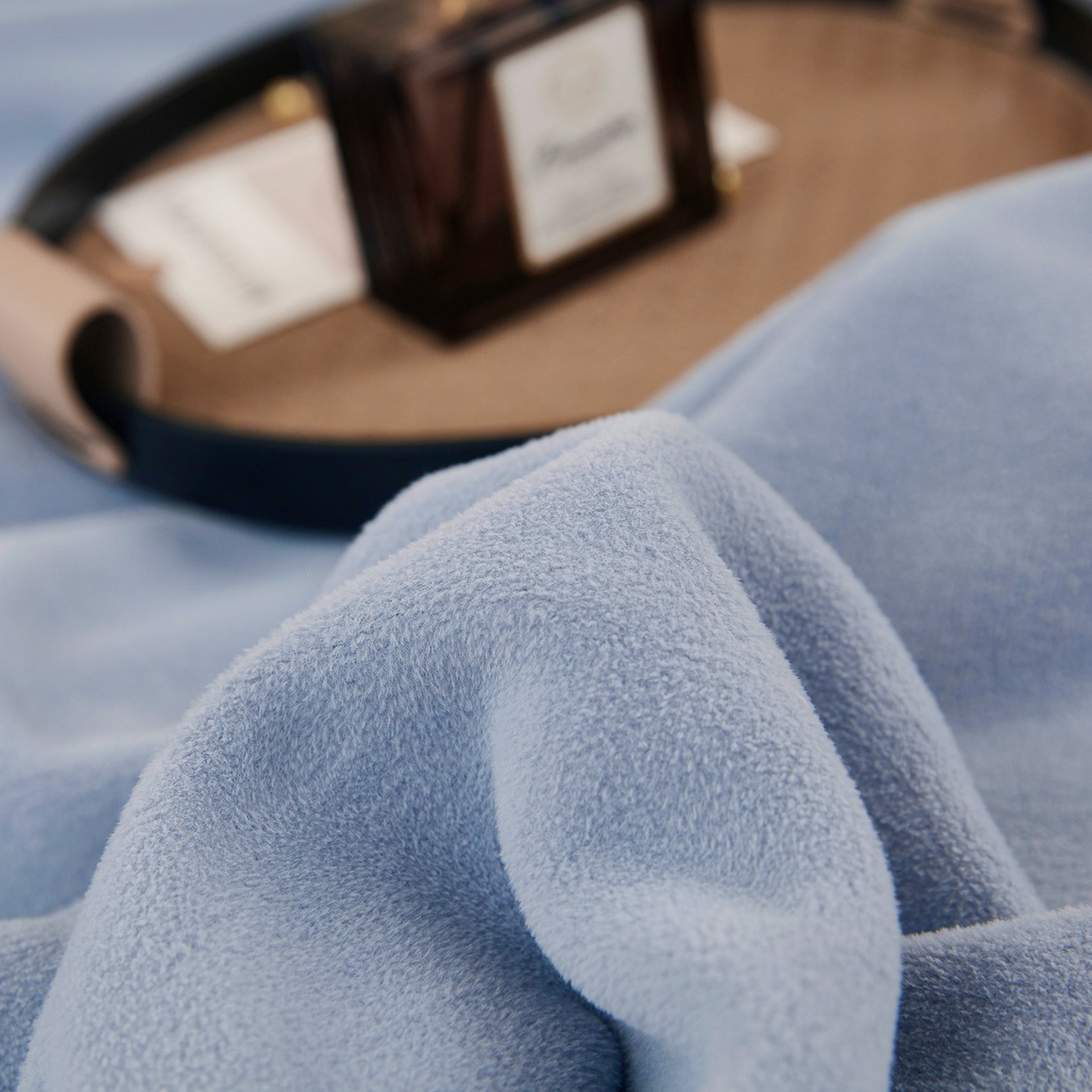 91家纺网 家纺一手货源 找家纺 悦织湾家纺 2025新款轻奢纯色仿羊绒毯单层双层保暖加厚秋冬毛毯盖毯毯子跨境专供仿羊绒双层-宾利蓝