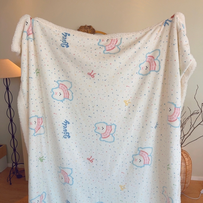 91家纺网 家纺一手货源 找家纺 （总）润缦 2025新款卡通印花毛毯