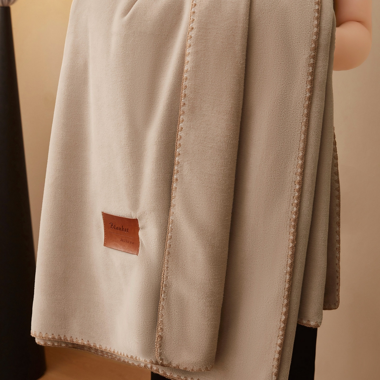 91家纺网 家纺一手货源 找家纺 悦织湾家纺 2025新款轻奢纯色仿羊绒毯单层双层保暖加厚秋冬毛毯盖毯毯子跨境专供仿羊绒双层-奶咖