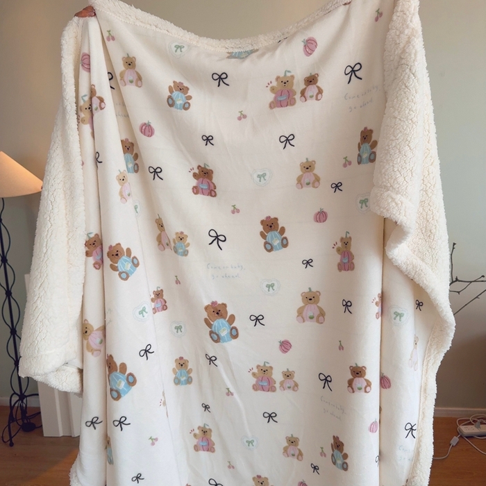 91家纺网 家纺一手货源 找家纺 （总）润缦 2025新款卡通印花毛毯