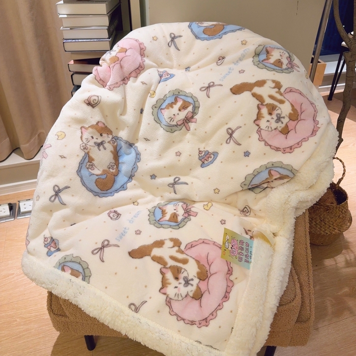 91家纺网 家纺一手货源 找家纺 （总）润缦 2025新款卡通印花毛毯