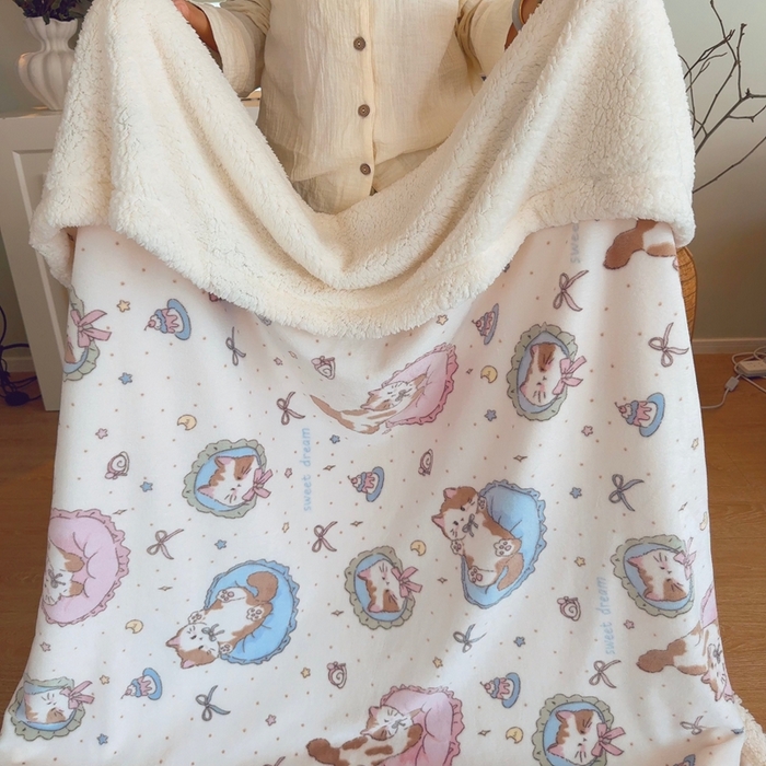 91家纺网 家纺一手货源 找家纺 （总）润缦 2025新款卡通印花毛毯