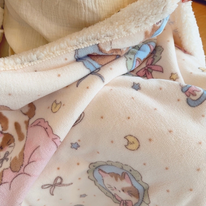 91家纺网 家纺一手货源 找家纺 （总）润缦 2025新款卡通印花毛毯