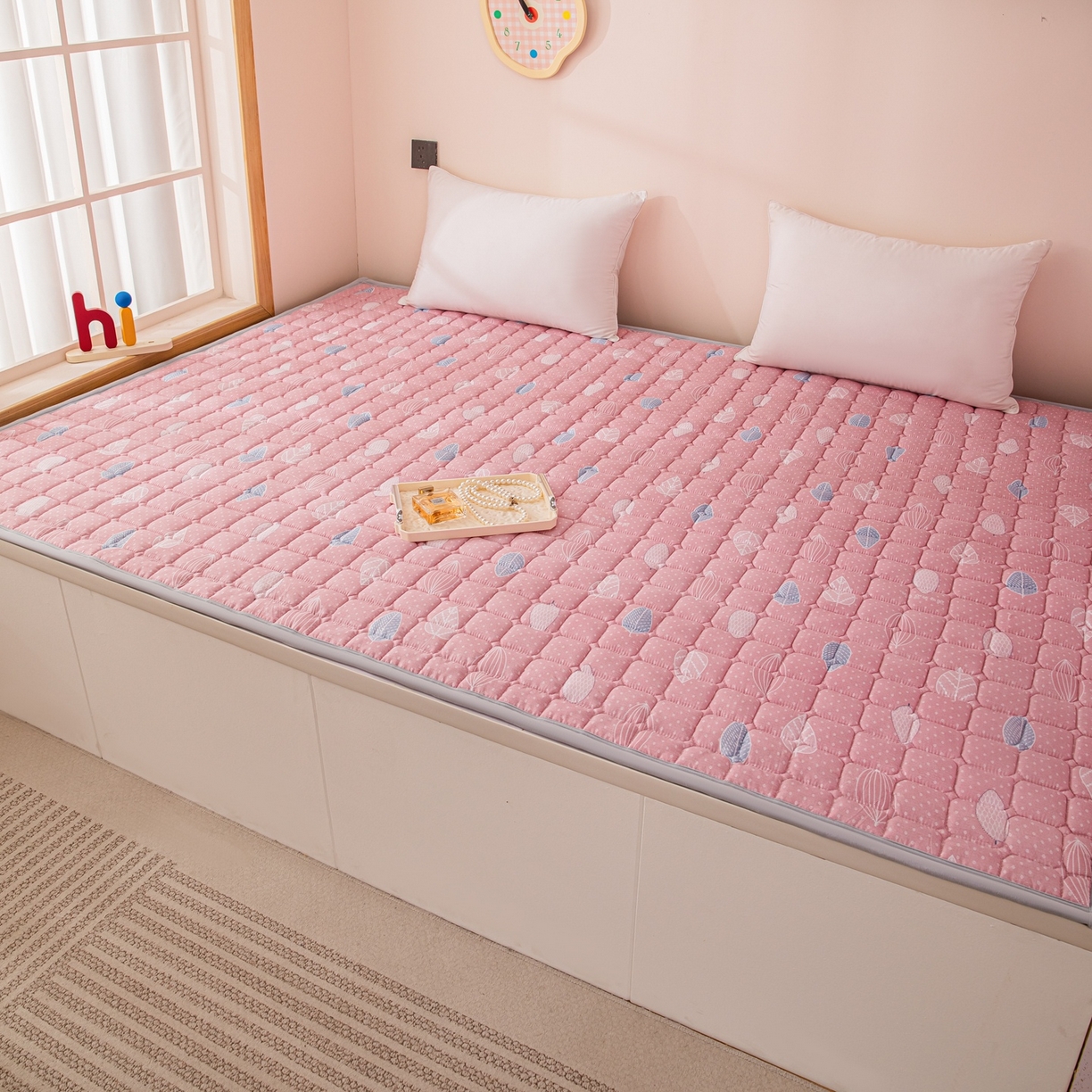 91家纺网 家纺一手货源 找家纺 （总）手艺人家纺 2025新款新格子水洗棉夹棉炕盖垫子床垫床褥子