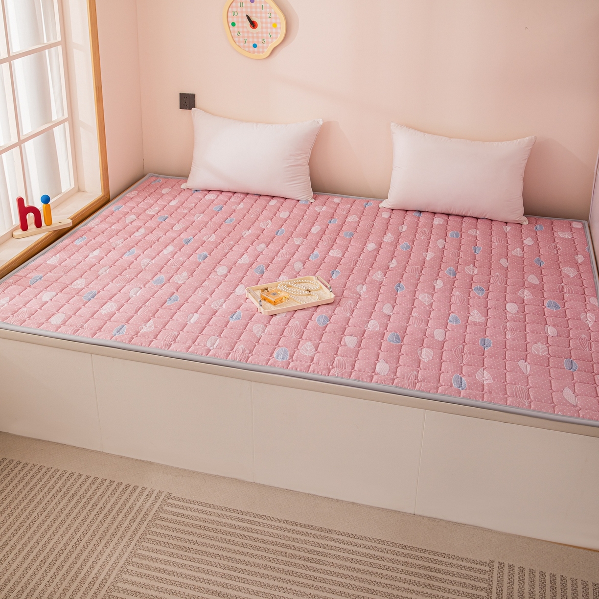 91家纺网 家纺一手货源 找家纺 （总）手艺人家纺 2025新款新格子水洗棉夹棉炕盖垫子床垫床褥子