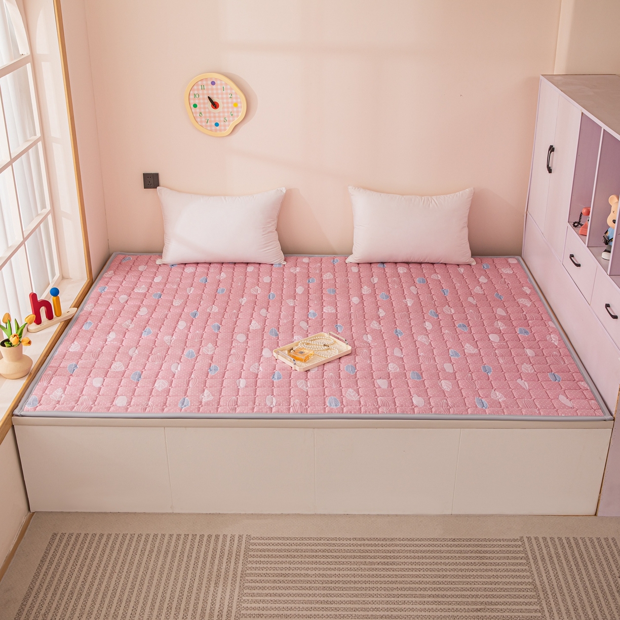 91家纺网 家纺一手货源 找家纺 （总）手艺人家纺 2025新款新格子水洗棉夹棉炕盖垫子床垫床褥子