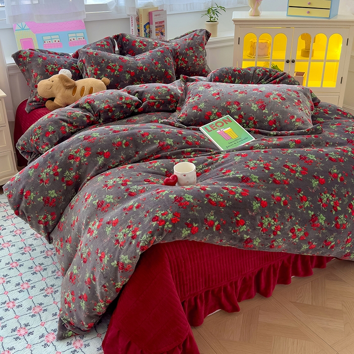 91家纺网 家纺一手货源 找家纺 （总）赫梵茜 2025新款高温砂洗全棉床盖单品床盖床盖单件床盖三件套【填充含可水洗棉花】