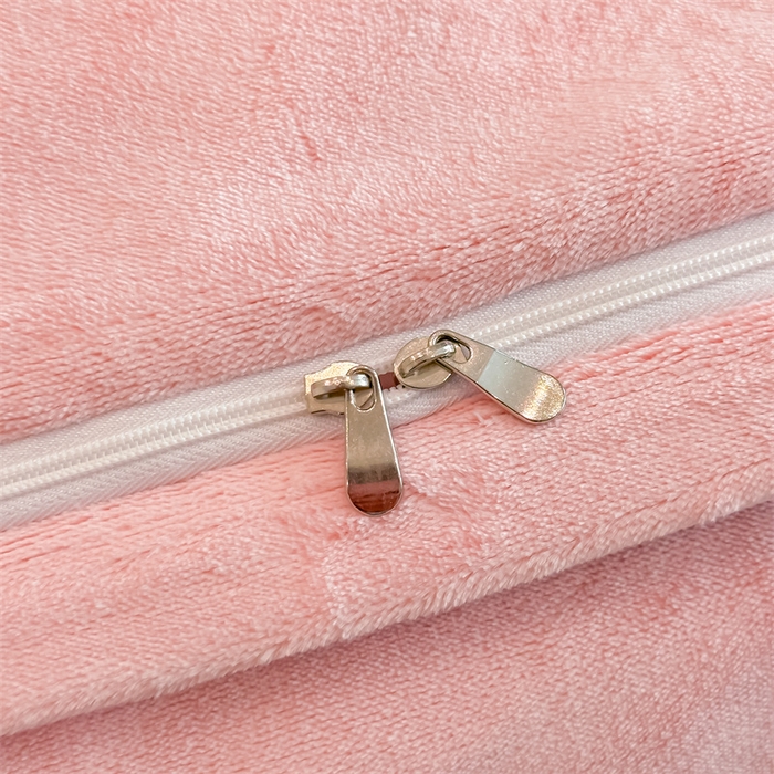 91家纺网 家纺一手货源 找家纺 锦铭源家纺 2025新款75D全消光超柔樱花绒绣花四件套牛奶绒四件套【有买家秀】 蝶恋-粉