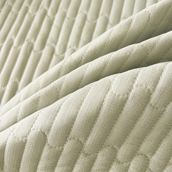 91家纺网 家纺一手货源 找家纺 鼎丰家纺 2025新款皱皱纱双层花边夹棉床裙单床裙床裙单品-梦想系列 梦想-嫩绿