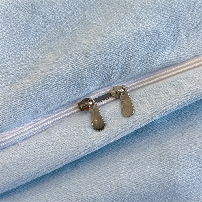 91家纺网 家纺一手货源 找家纺 锦铭源家纺 2025新款75D全消光超柔樱花绒绣花四件套牛奶绒四件套【有买家秀】 蝶恋-蓝