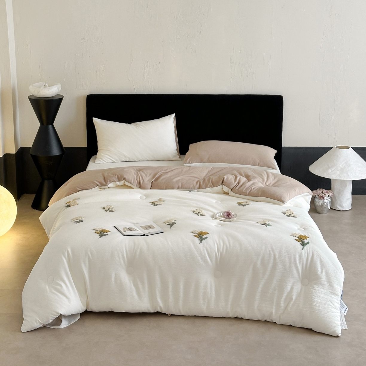 91家纺网 家纺一手货源 找家纺 （总）一加一 2025新款提花毛巾绣抗菌大豆被子被芯