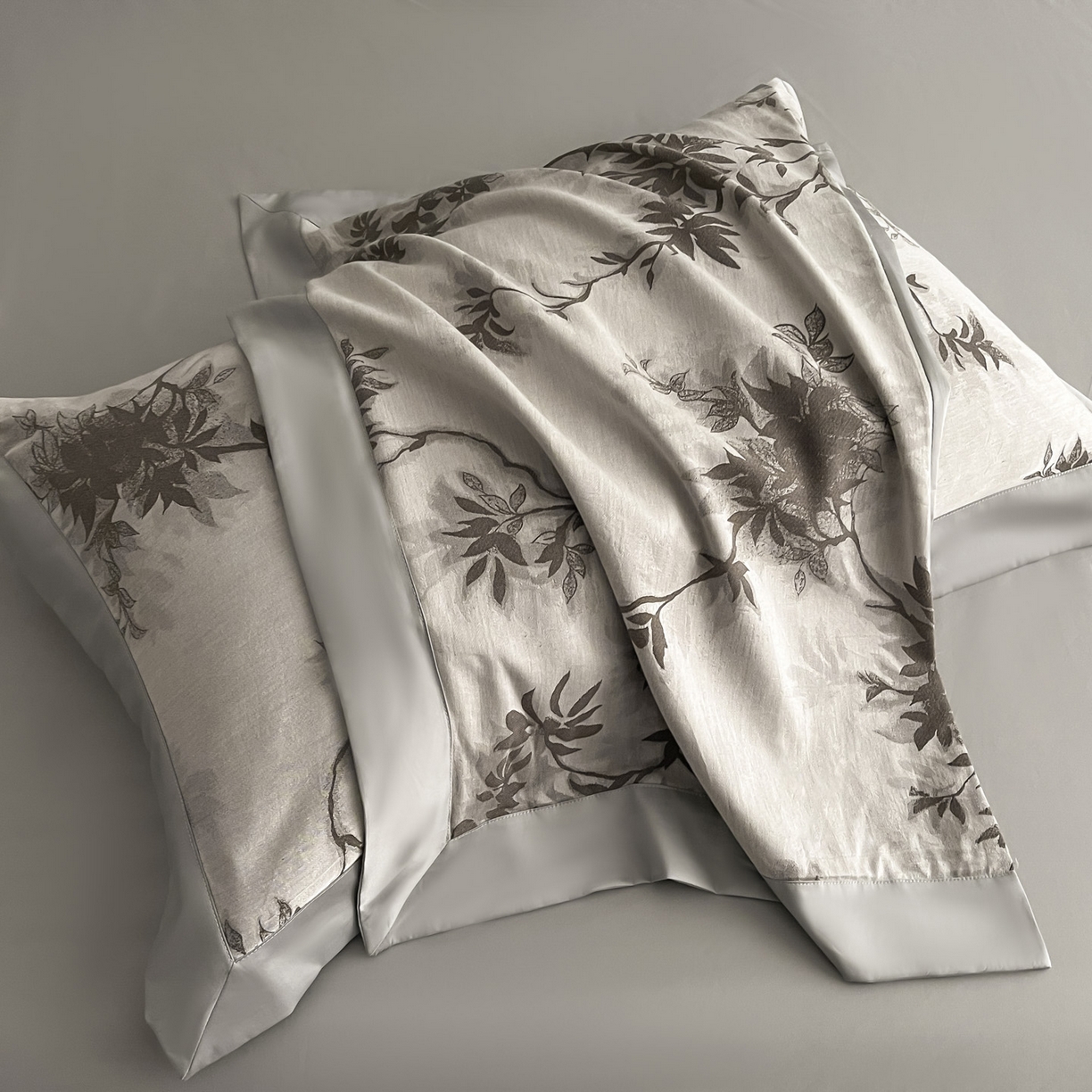 91家纺网 家纺一手货源 找家纺 博纳家纺 2025新款加厚纯棉色织提花撞色宽边四件套 南枝