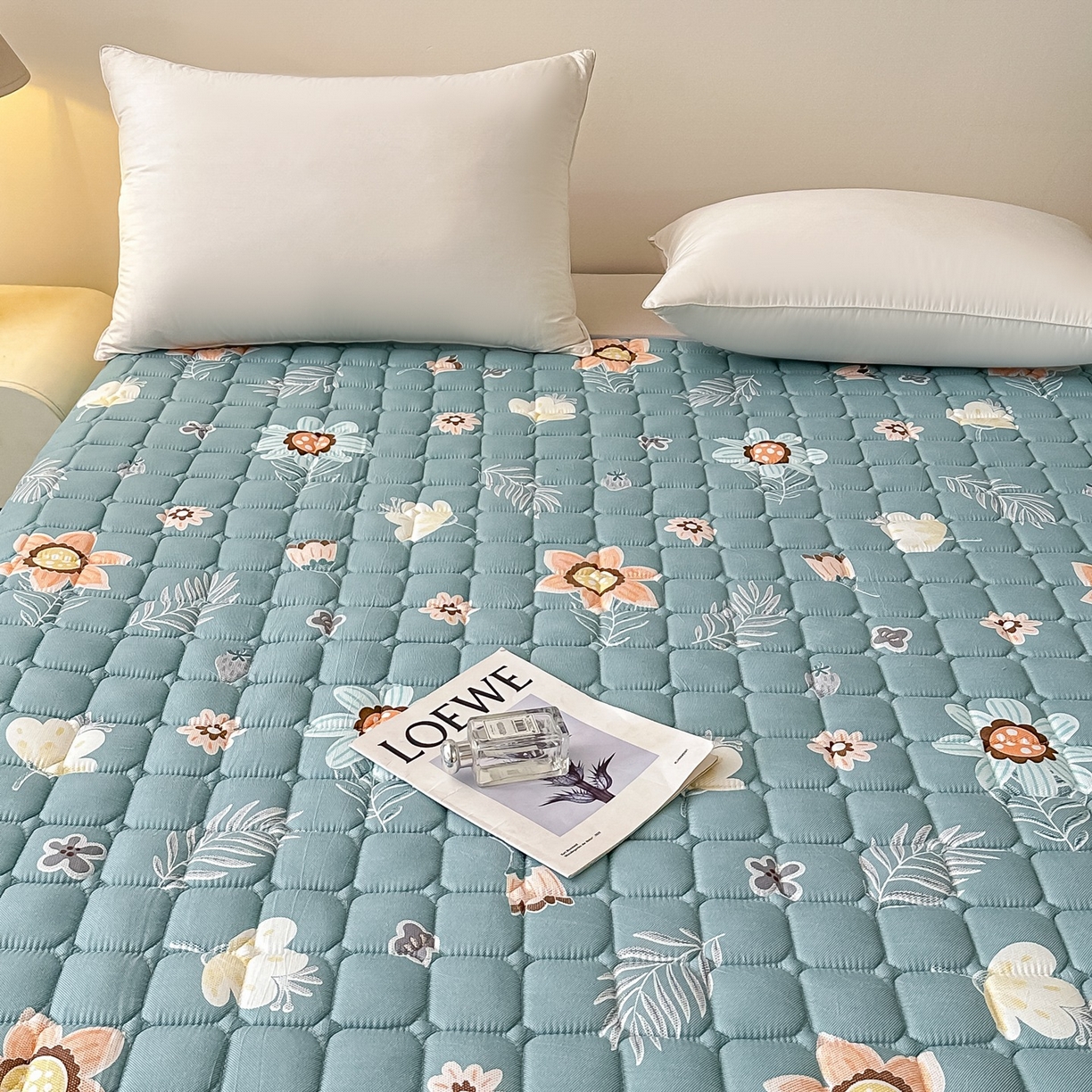 91家纺网 家纺一手货源 找家纺 手艺人家纺 2025新款新格子水洗棉夹棉炕盖垫子床垫床褥子 DH50