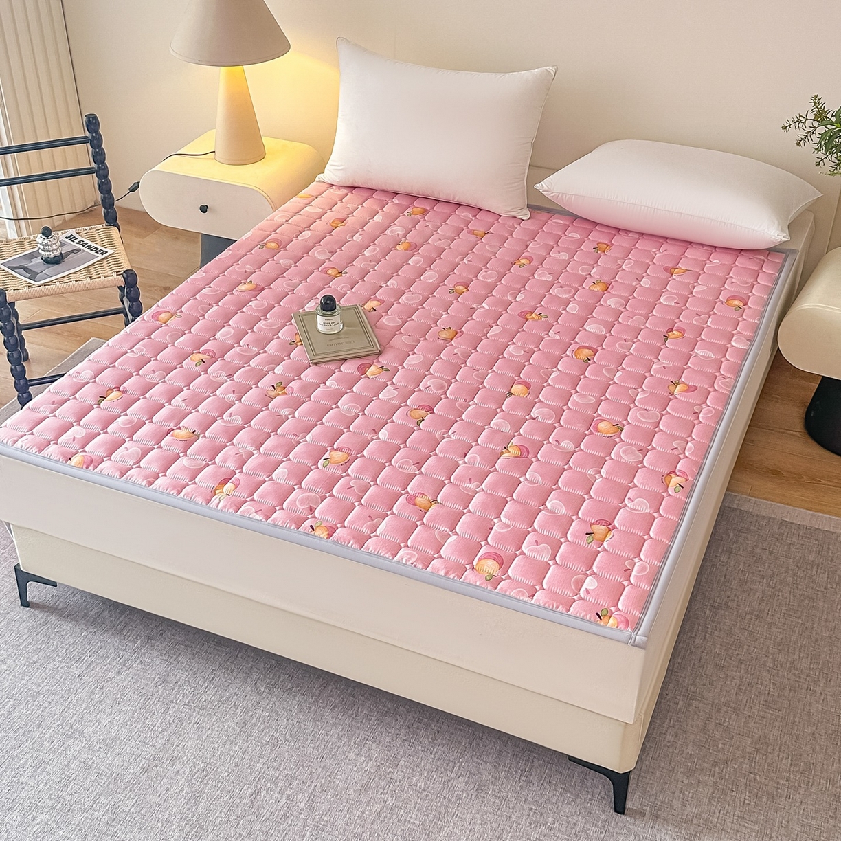 91家纺网 家纺一手货源 找家纺 手艺人家纺 2025新款新格子水洗棉夹棉炕盖垫子床垫床褥子 DH53