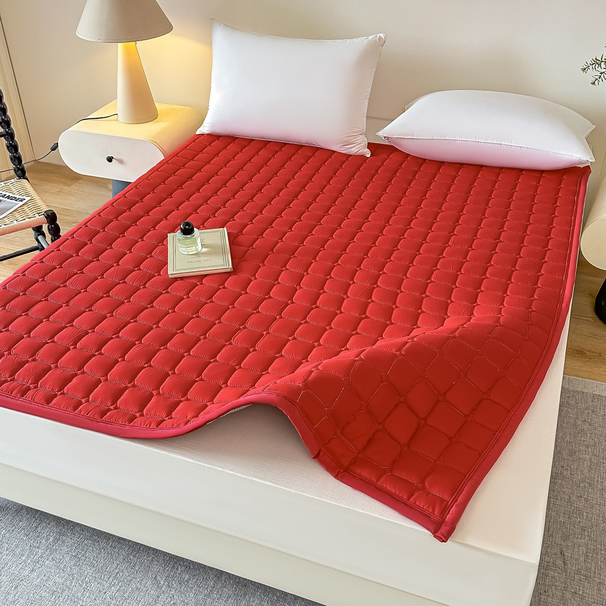 91家纺网 家纺一手货源 找家纺 手艺人家纺 2025新款新格子水洗棉夹棉炕盖垫子床垫床褥子 DH55