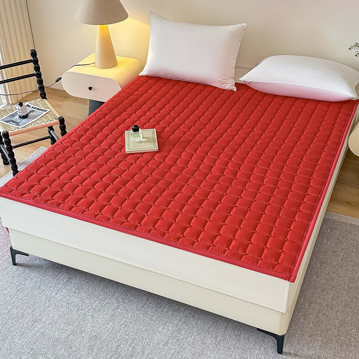 91家纺网 家纺一手货源 找家纺 手艺人家纺 2025新款新格子水洗棉夹棉炕盖垫子床垫床褥子 DH55