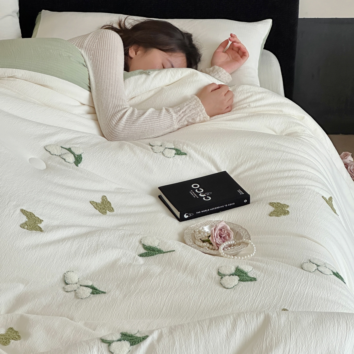 91家纺网 家纺一手货源 找家纺 一加一 2025新款提花毛巾绣抗菌大豆被子被芯 约定