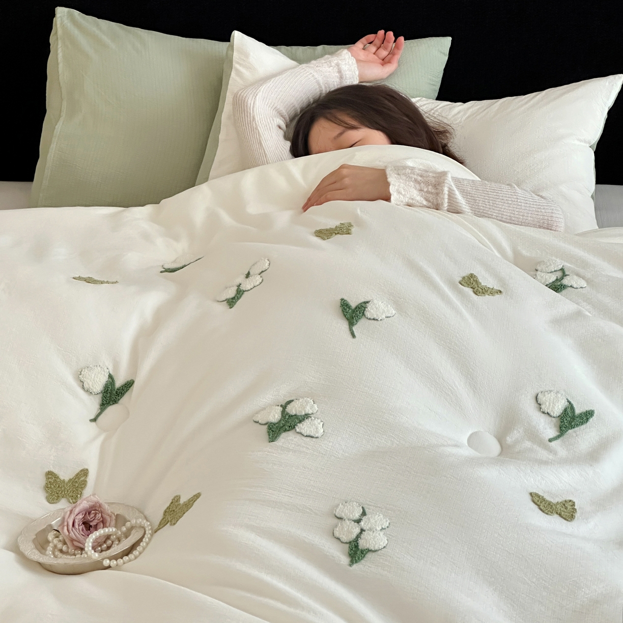 91家纺网 家纺一手货源 找家纺 一加一 2025新款提花毛巾绣抗菌大豆被子被芯 约定