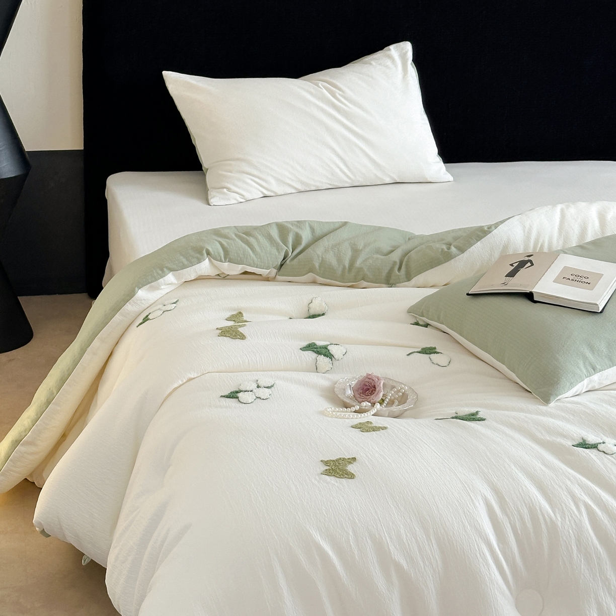 91家纺网 家纺一手货源 找家纺 一加一 2025新款提花毛巾绣抗菌大豆被子被芯 约定