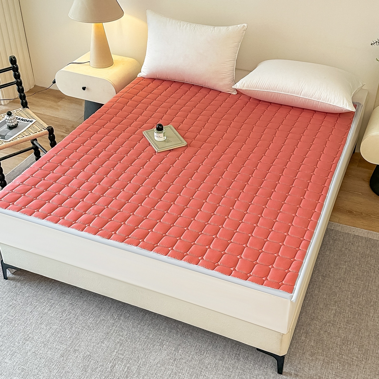 91家纺网 家纺一手货源 找家纺 手艺人家纺 2025新款新格子水洗棉夹棉炕盖垫子床垫床褥子 DH62