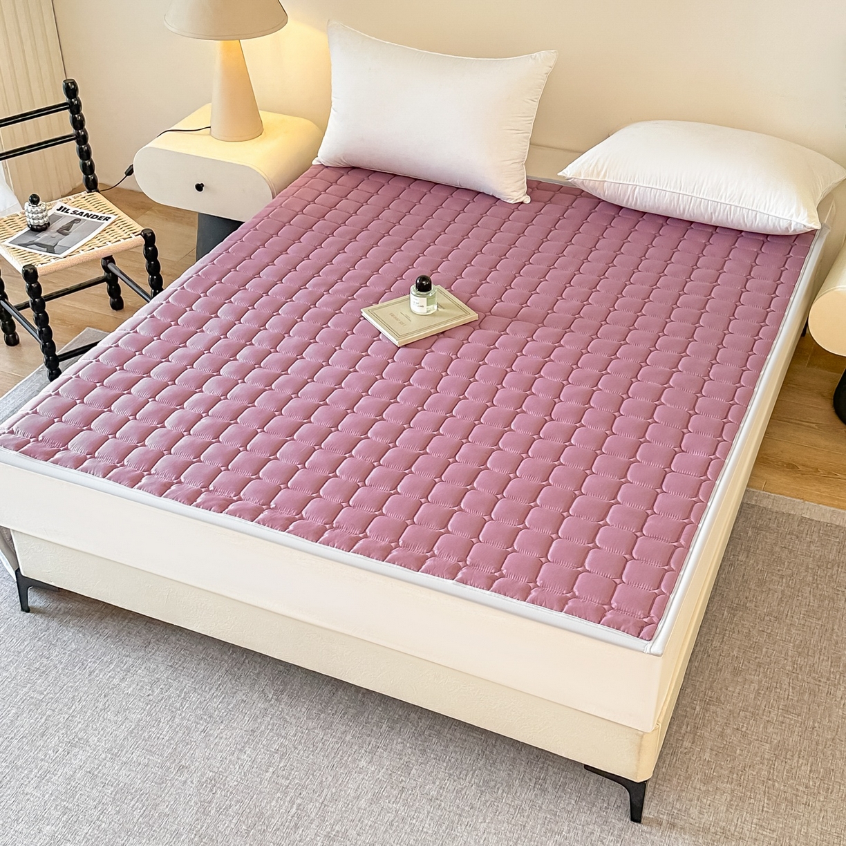 91家纺网 家纺一手货源 找家纺 手艺人家纺 2025新款新格子水洗棉夹棉炕盖垫子床垫床褥子 DH68