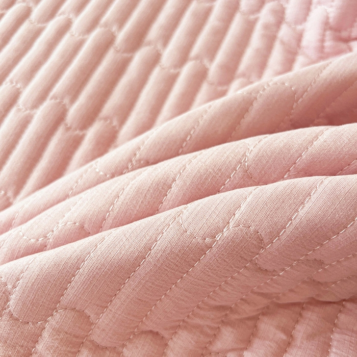 91家纺网 家纺一手货源 找家纺 鼎丰家纺 2025新款皱皱纱双层花边夹棉床裙单床裙床裙单品-梦想系列 梦想-樱花粉