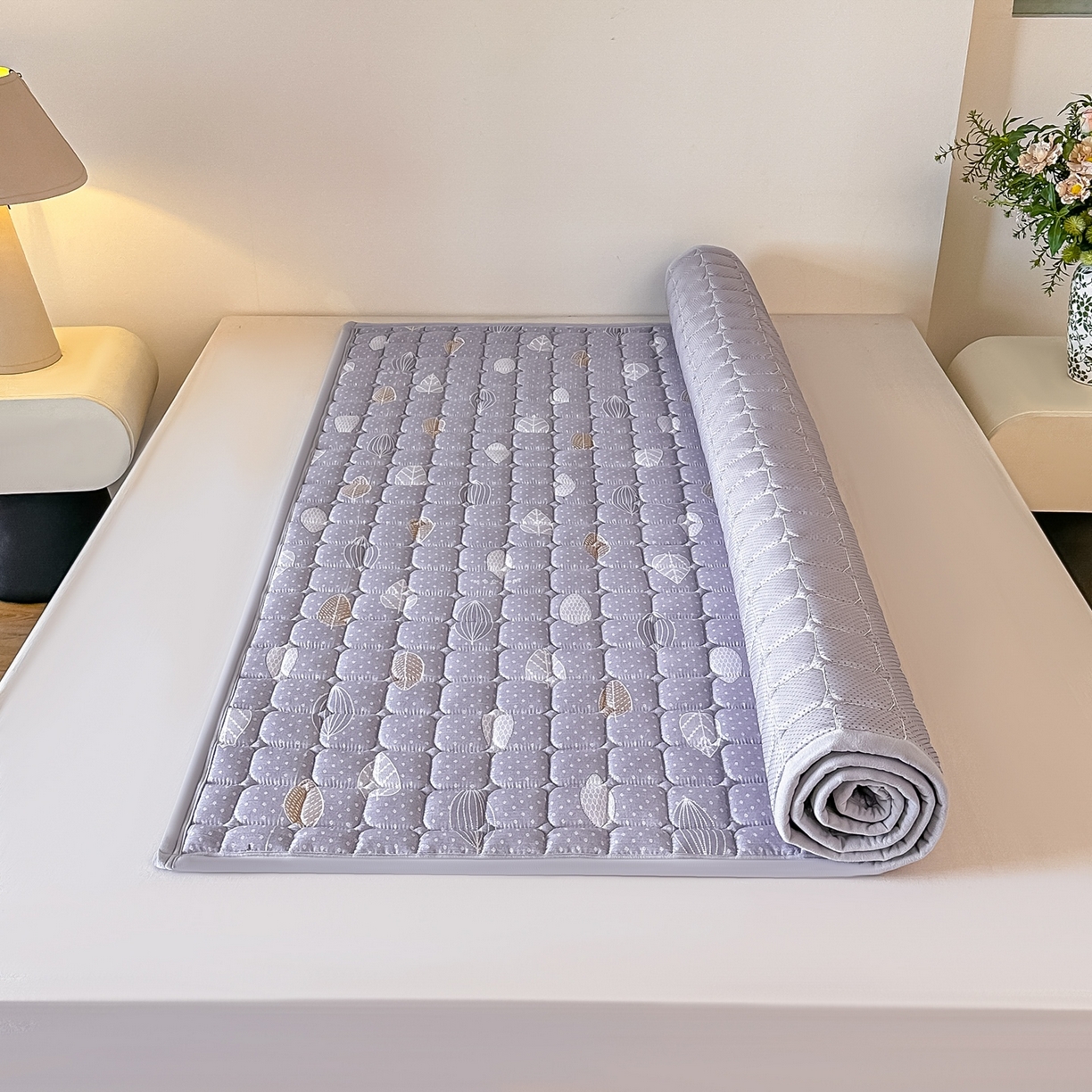 91家纺网 家纺一手货源 找家纺 手艺人家纺 2025新款新格子水洗棉夹棉炕盖垫子床垫床褥子 DH69