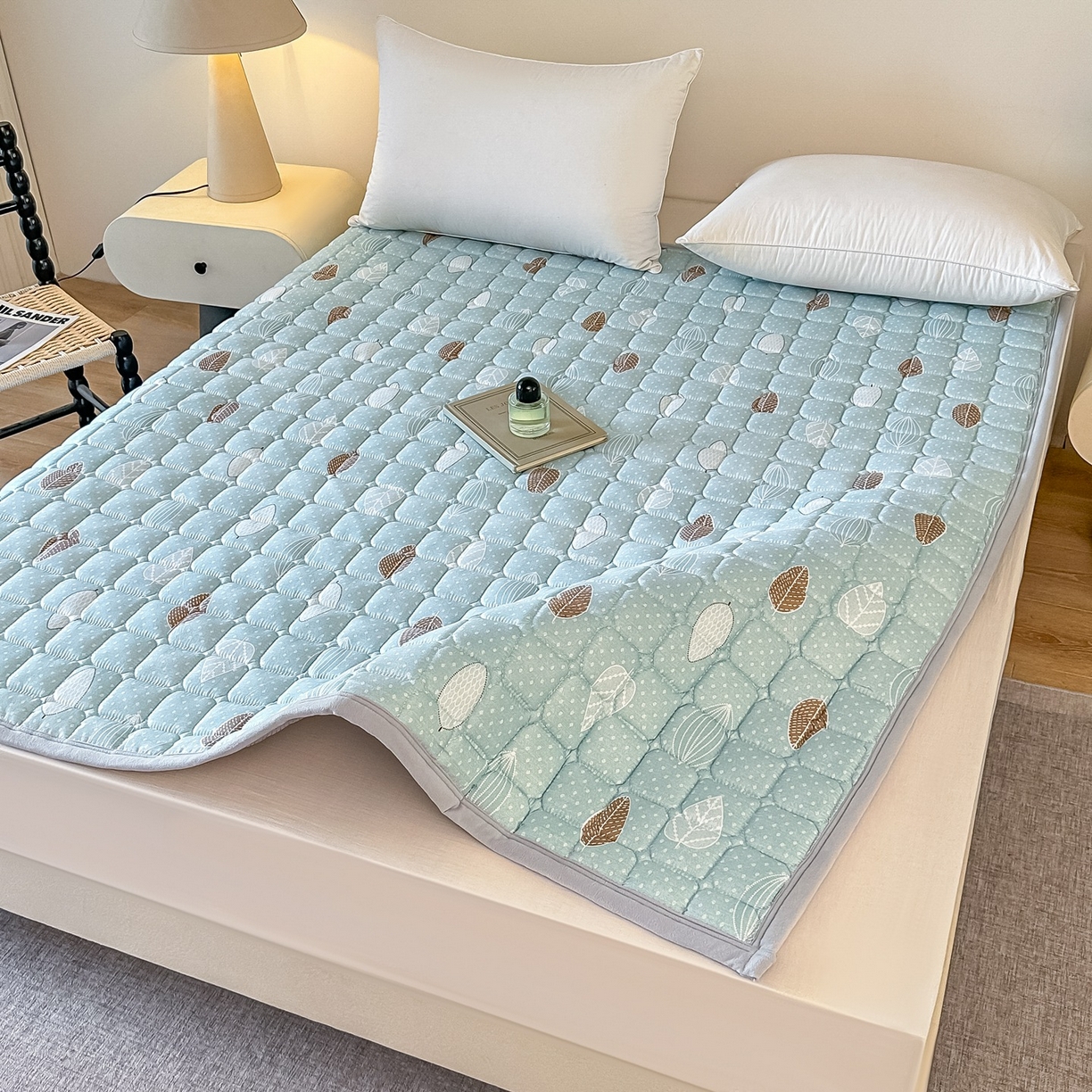 91家纺网 家纺一手货源 找家纺 手艺人家纺 2025新款新格子水洗棉夹棉炕盖垫子床垫床褥子 DH70