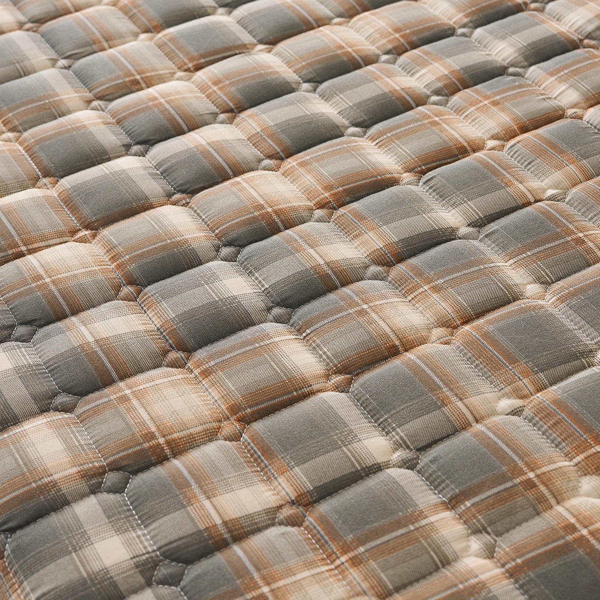 91家纺网 家纺一手货源 找家纺 缦吉 2025新款A类格调新疆棉花床垫 格调咖