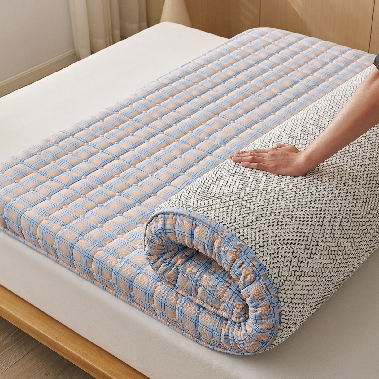 91家纺网 家纺一手货源 找家纺 （总）缦吉 2025新款A类格调新疆棉花床垫