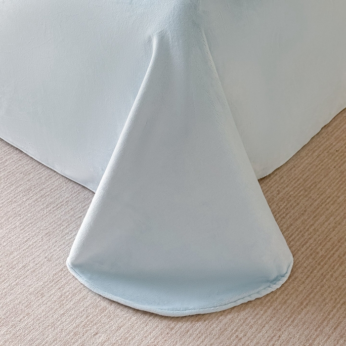 91家纺网 家纺一手货源 找家纺 锦铭源家纺 2025新款烂花75D全消光超柔樱花绒牛奶绒四件套拼角四件套【有买家秀】 繁花织梦-蓝