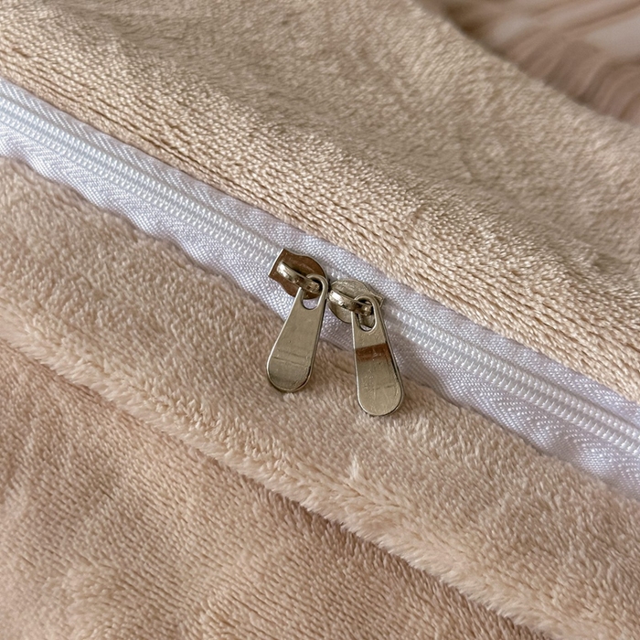 91家纺网 家纺一手货源 找家纺 锦铭源家纺 2025新款烂花75D全消光超柔樱花绒牛奶绒四件套拼角四件套【有买家秀】 叶影摇风-咖