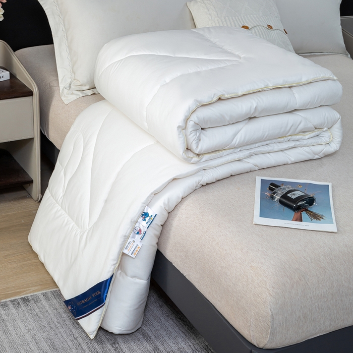 91家纺网 家纺一手货源 找家纺 （总）心梦泽家纺 2025新款全棉水洗双层纱大豆纤维被子纯棉超柔冬被春秋被芯