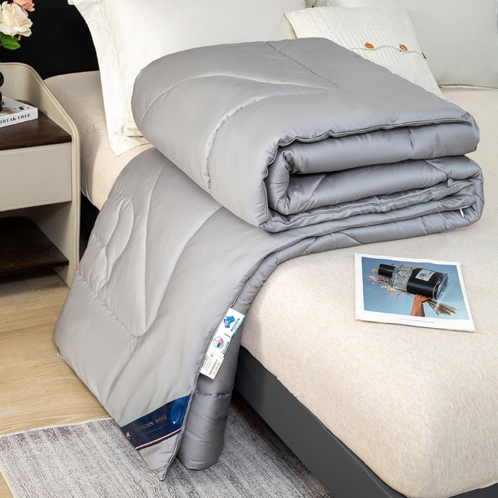 91家纺网 家纺一手货源 找家纺 （总）心梦泽家纺 2025新款简约60全棉纯棉羊毛被春秋被冬被被子被芯