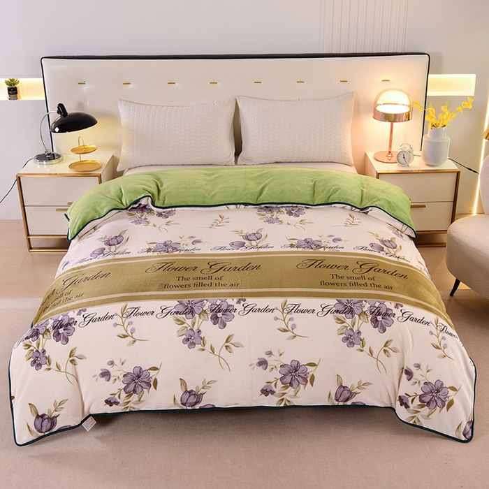 91家纺网 家纺一手货源 找家纺 （总）绒品壹家家纺 2025新款180g7斤牛奶绒印花单被套