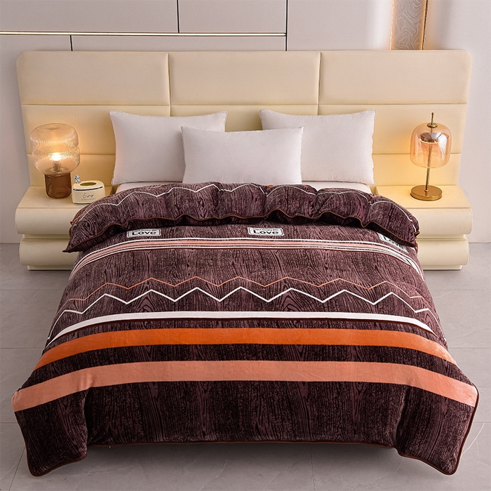 91家纺网 家纺一手货源 找家纺 （总）绒品壹家家纺 2025新款180g7斤牛奶绒印花单被套