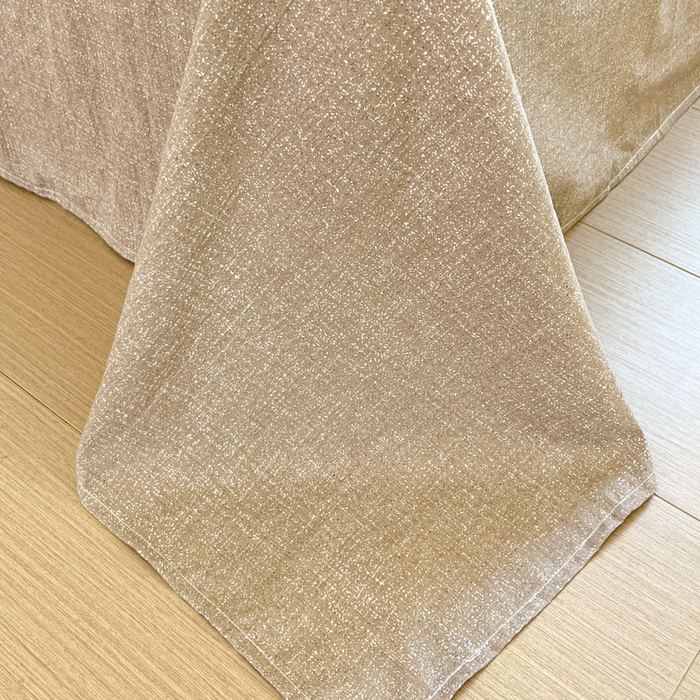 91家纺网 家纺一手货源 找家纺 爱彼家纺 2025新款亲肤舒适原麻亚麻水洗棉四件套-纽扣款 镜花水月