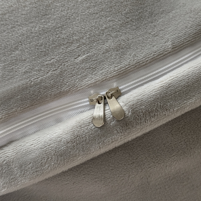 91家纺网 家纺一手货源 找家纺 锦铭源家纺 2025新款雪貂绒烂花75D全消光超柔樱花绒双拼角四件套牛奶绒四件套【有买家秀】 轻奢-雅灰